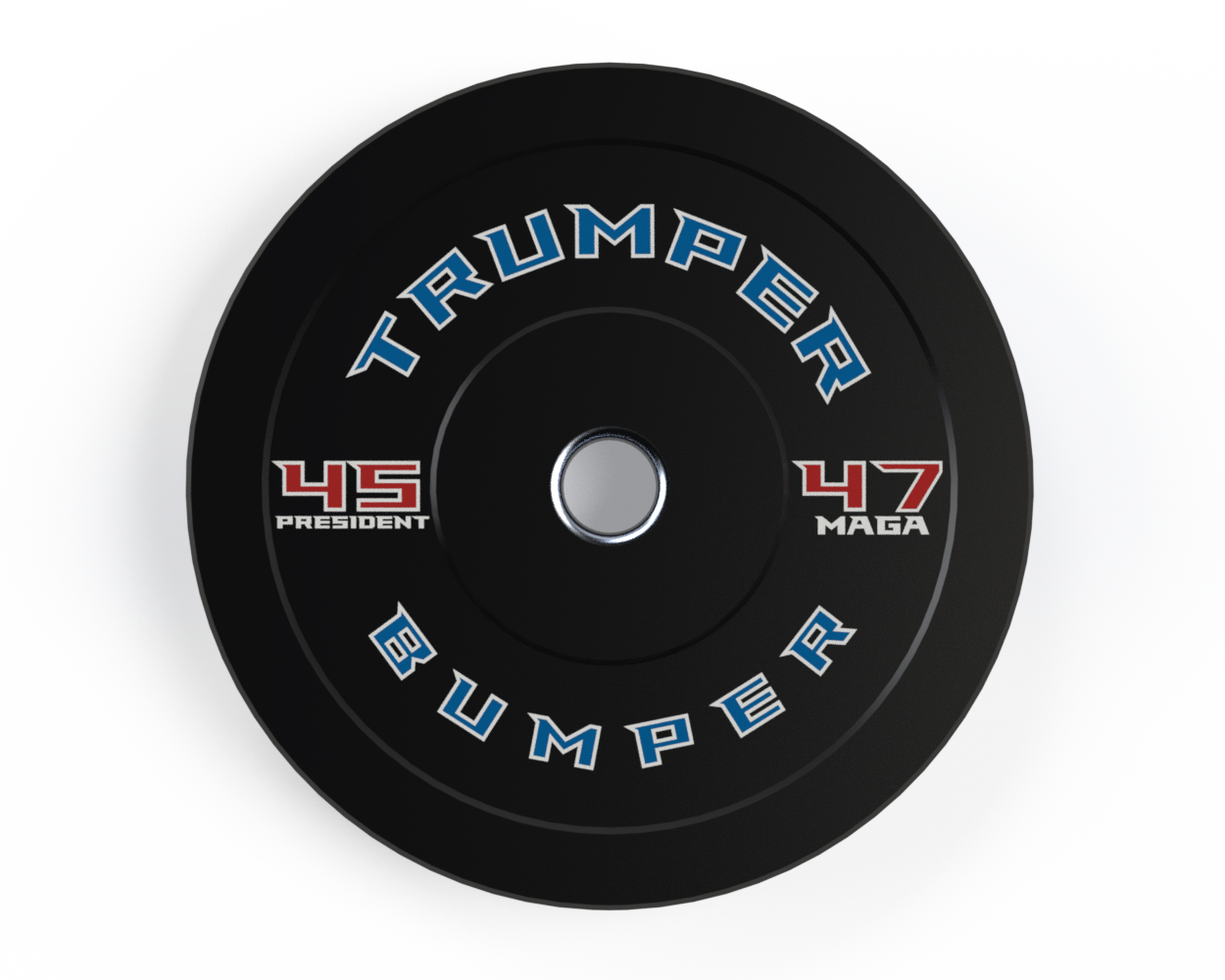 Trumper Bumper 45 Pound Weight Plate Rubber Bumpers MAGA (PREORDER)