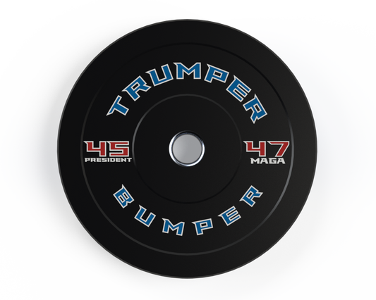 Trumper Bumper 45 Pound Weight Plate Rubber Bumpers MAGA (PREORDER)